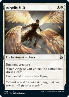 Angelic Gift - Commander: Adventures in the Forgotten Realms Magic: The Gathering trading card