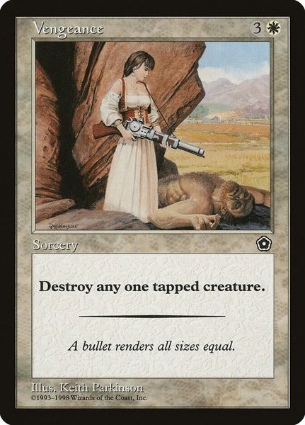 Vengeance trading card from Portal Second Age Vengeance - Portal Second Age Magic: The Gathering trading card