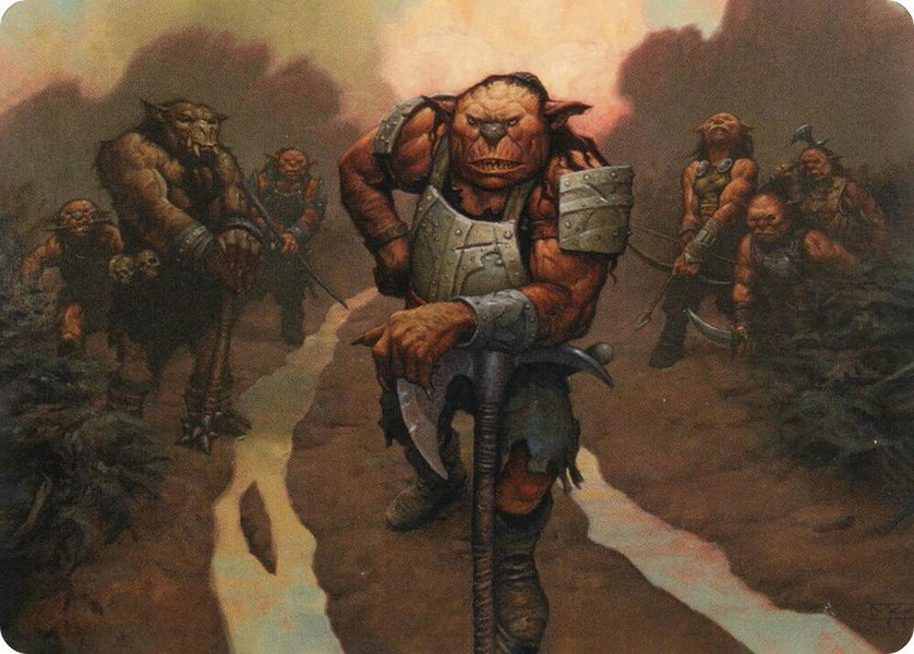 Hobgoblin Bandit Lord Art Card trading card from Art Series: Adventures in the Forgotten Realms Hobgoblin Bandit Lord Art Card - Art Series: Adventures in the Forgotten Realms Magic: The Gathering trading card