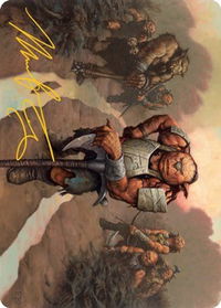 Hobgoblin Bandit Lord Art Card (Gold-Stamped Signature) - Art Series: Adventures in the Forgotten Realms (ASAFR) #30 - Special Magic: The Gathering Trading Card