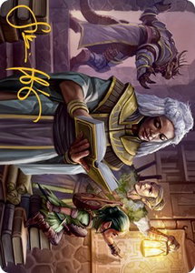 You Find the Villains' Lair Art Card (Gold-Stamped Signature) - Art Series: Adventures in the Forgotten Realms (ASAFR) #40 - Special Magic: The Gathering Trading Card