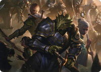 You Come to the Gnoll Camp Art Card - Art Series: Adventures in the Forgotten Realms (ASAFR) #42 - Special Magic: The Gathering Trading Card