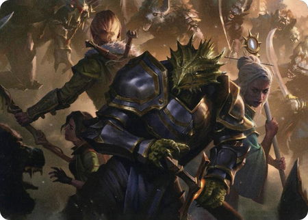 You Come to the Gnoll Camp Art Card - Art Series: Adventures in the Forgotten Realms Magic: The Gathering trading card