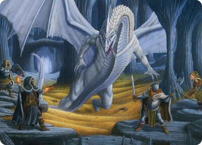 Cave of the Frost Dragon Art Card - Art Series: Adventures in the Forgotten Realms (ASAFR) #46 - Special Magic: The Gathering Trading Card
