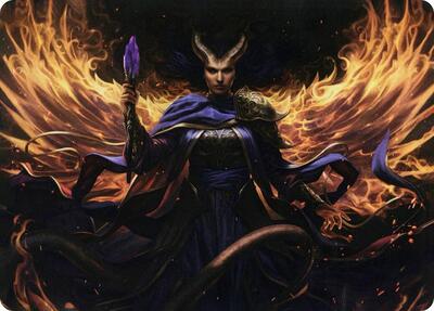 Farideh, Devil's Chosen Art Card - Art Series: Adventures in the Forgotten Realms (ASAFR) #32 - Special Magic: The Gathering Trading Card