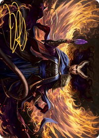 Farideh, Devil's Chosen Art Card (Gold-Stamped Signature) - Art Series: Adventures in the Forgotten Realms (ASAFR) #32 - Special Magic: The Gathering Trading Card