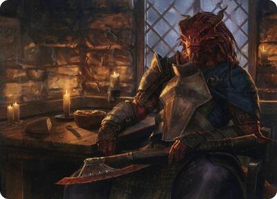 Jaded Sell-Sword Art Card - Art Series: Adventures in the Forgotten Realms (ASAFR) #47 - Special Magic: The Gathering Trading Card