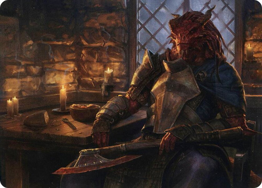 Jaded Sell-Sword Art Card trading card from Art Series: Adventures in the Forgotten Realms Jaded Sell-Sword Art Card - Art Series: Adventures in the Forgotten Realms Magic: The Gathering trading card