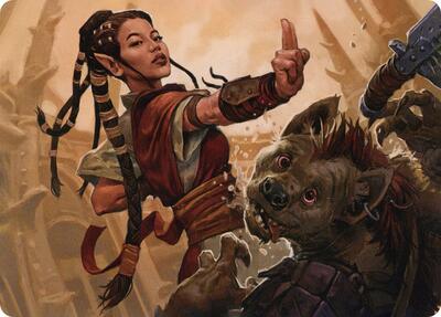 Half-Elf Monk Art Card - Art Series: Adventures in the Forgotten Realms (ASAFR) #28 - Special Magic: The Gathering Trading Card