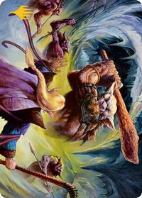 Den of the Bugbear (Dungeon Module) Art Card (Gold-Stamped) - Art Series: Adventures in the Forgotten Realms (ASAFR) #34 - Special Magic: The Gathering Trading Card