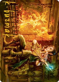 Wish Art Card (Gold-Stamped Signature) - Art Series: Adventures in the Forgotten Realms (ASAFR) #50 - Special Magic: The Gathering Trading Card