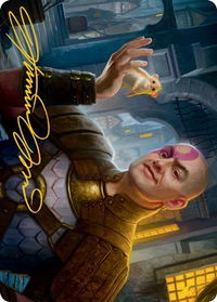 Minsc, Beloved Ranger Art Card (Gold-Stamped Signature) - Art Series: Adventures in the Forgotten Realms (ASAFR) #33 - Special Magic: The Gathering Trading Card