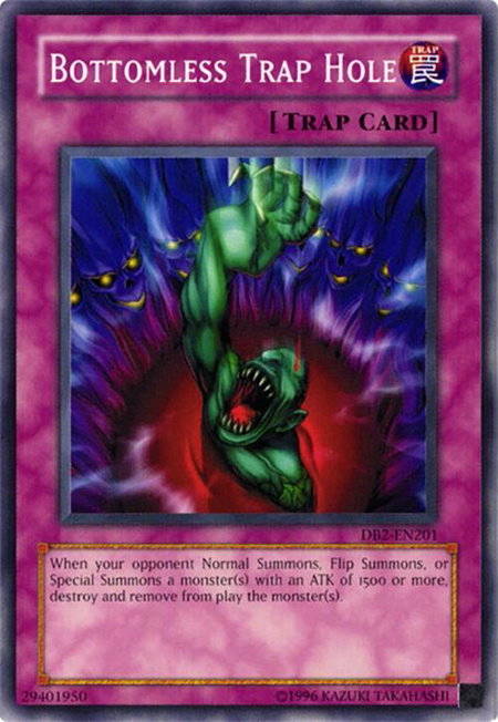 Bottomless Trap Hole - Dark Beginning 2 YuGiOh trading card