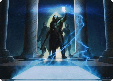 Sudden Insight Art Card - Art Series: Adventures in the Forgotten Realms Magic: The Gathering trading card
