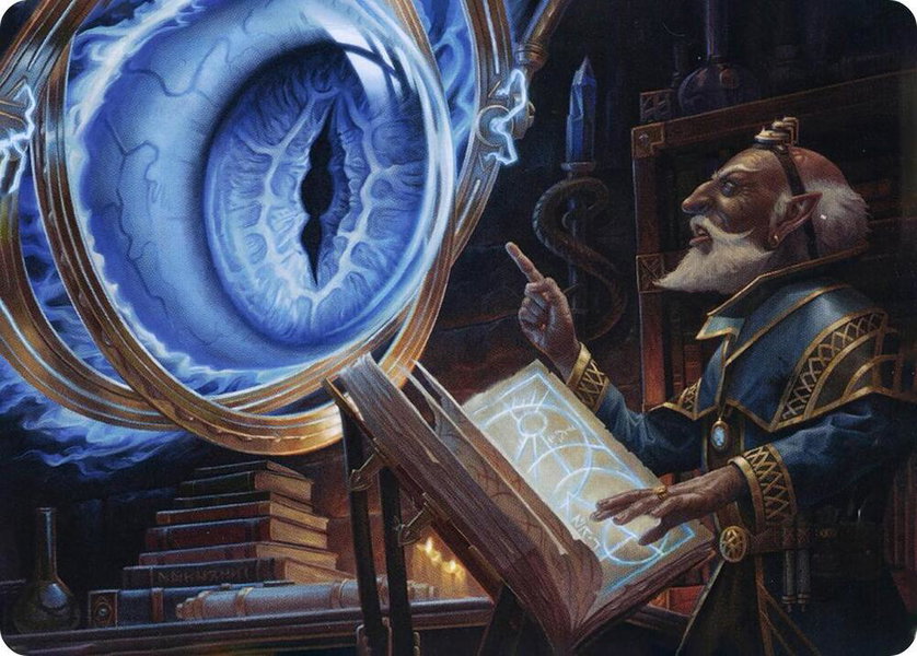 Contact Other Plane Art Card trading card from Art Series: Adventures in the Forgotten Realms Contact Other Plane Art Card - Art Series: Adventures in the Forgotten Realms Magic: The Gathering trading card