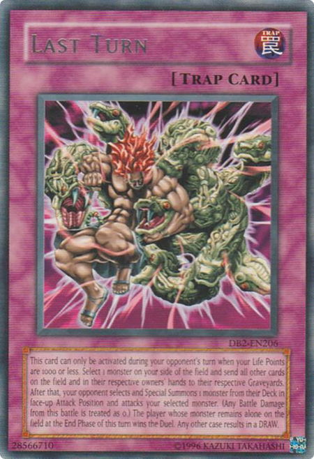 Last Turn - Dark Beginning 2 YuGiOh trading card