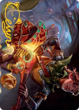 Bag of Holding Art Card (Gold-Stamped Signature) - Art Series: Adventures in the Forgotten Realms Magic: The Gathering trading card