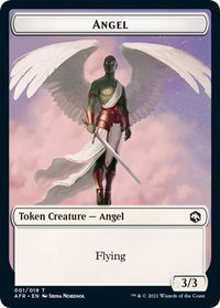 Angel Token - Adventures in the Forgotten Realms (AFR) #1 - Token Magic: The Gathering Trading Card