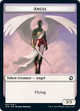 Angel Token - Adventures in the Forgotten Realms Magic: The Gathering trading card