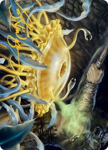 Flumph Art Card (Gold-Stamped Signature) - Art Series: Adventures in the Forgotten Realms (ASAFR) #12 - Special Magic: The Gathering Trading Card