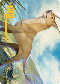 Blink Dog Art Card (Gold-Stamped Signature) - Art Series: Adventures in the Forgotten Realms (ASAFR) #20 - Special Magic: The Gathering Trading Card