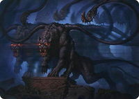 Displacer Beast Art Card - Art Series: Adventures in the Forgotten Realms (ASAFR) #8 - Special Magic: The Gathering Trading Card