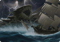 Dragon Turtle Art Card - Art Series: Adventures in the Forgotten Realms (ASAFR) #10 - Special Magic: The Gathering Trading Card