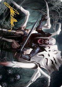 Drider Art Card (Gold-Stamped Signature) - Art Series: Adventures in the Forgotten Realms (ASAFR) #17 - Special Magic: The Gathering Trading Card