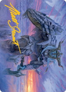 Frost Giant Art Card (Gold-Stamped Signature) - Art Series: Adventures in the Forgotten Realms (ASAFR) #5 - Special Magic: The Gathering Trading Card