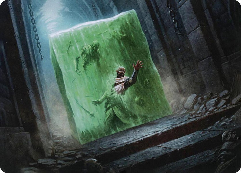 Gelatinous Cube Art Card trading card from Art Series: Adventures in the Forgotten Realms Gelatinous Cube Art Card - Art Series: Adventures in the Forgotten Realms Magic: The Gathering trading card
