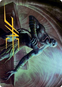 Ghoul Art Card (Gold-Stamped Signature) - Art Series: Adventures in the Forgotten Realms (ASAFR) #18 - Special Magic: The Gathering Trading Card