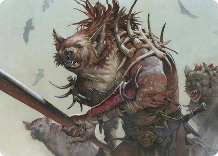 Gnoll Art Card - Art Series: Adventures in the Forgotten Realms Magic: The Gathering trading card
