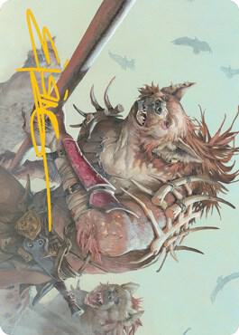 Gnoll Art Card (Gold-Stamped Signature) - Art Series: Adventures in the Forgotten Realms Magic: The Gathering trading card