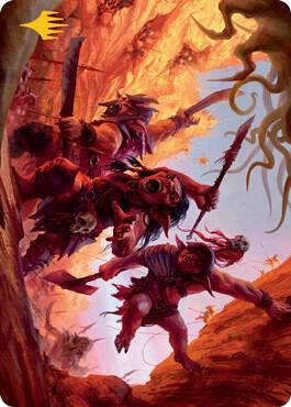 Goblin Art Card (Gold-Stamped) trading card from Art Series: Adventures in the Forgotten Realms Goblin Art Card (Gold-Stamped) - Art Series: Adventures in the Forgotten Realms Magic: The Gathering trading card