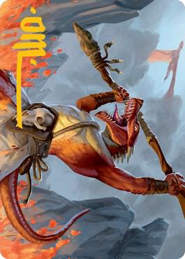 Kobold Art Card (Gold-Stamped Signature) - Art Series: Adventures in the Forgotten Realms Magic: The Gathering trading card