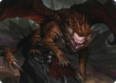 Manticore Art Card - Art Series: Adventures in the Forgotten Realms (ASAFR) #6 - Special Magic: The Gathering Trading Card