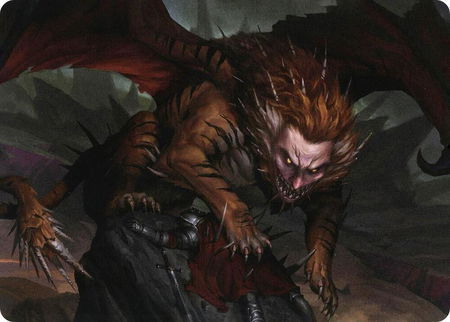 Manticore Art Card trading card from Art Series: Adventures in the Forgotten Realms Manticore Art Card - Art Series: Adventures in the Forgotten Realms Magic: The Gathering trading card