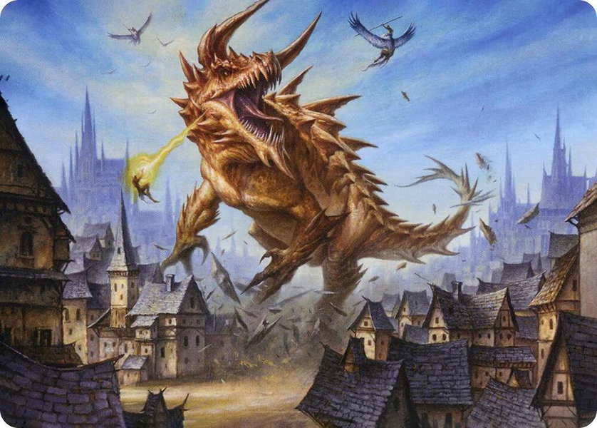 Tarrasque Art Card trading card from Art Series: Adventures in the Forgotten Realms Tarrasque Art Card - Art Series: Adventures in the Forgotten Realms Magic: The Gathering trading card