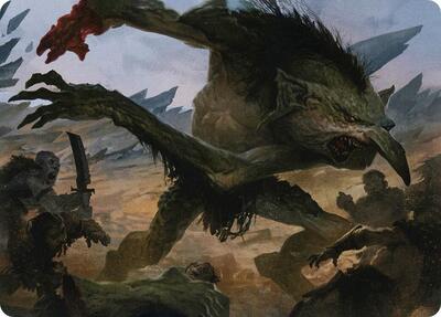 Troll Art Card - Art Series: Adventures in the Forgotten Realms (ASAFR) #21 - Special Magic: The Gathering Trading Card
