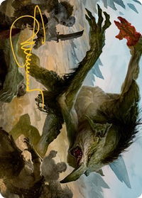 Troll Art Card (Gold-Stamped Signature) - Art Series: Adventures in the Forgotten Realms (ASAFR) #21 - Special Magic: The Gathering Trading Card