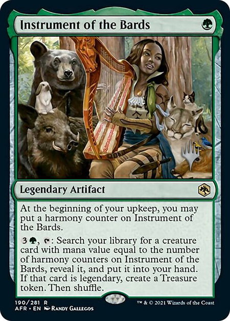 Instrument of the Bards - Promo Pack: Adventures in the Forgotten Realms Magic: The Gathering trading card
