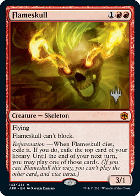 Flameskull - Promo Pack: Adventures in the Forgotten Realms Magic: The Gathering trading card