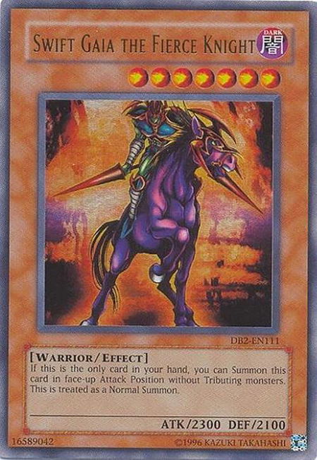 Swift Gaia the Fierce Knight - Dark Beginning 2 YuGiOh trading card