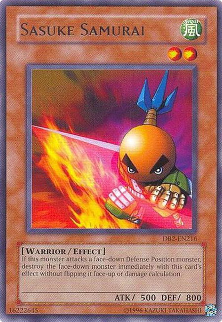 Sasuke Samurai - Dark Beginning 2 YuGiOh trading card