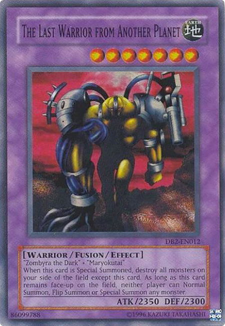 The Last Warrior from Another Planet - Dark Beginning 2 YuGiOh trading card