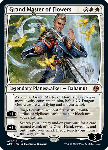 Grand Master of Flowers - Promo Pack: Adventures in the Forgotten Realms Magic: The Gathering trading card
