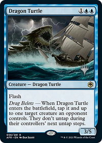 Dragon Turtle - Promo Pack: Adventures in the Forgotten Realms (PPAFR) #56 - Rare Magic: The Gathering Trading Card
