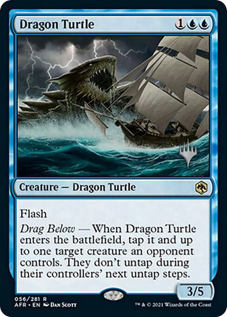Dragon Turtle - Promo Pack: Adventures in the Forgotten Realms Magic: The Gathering trading card