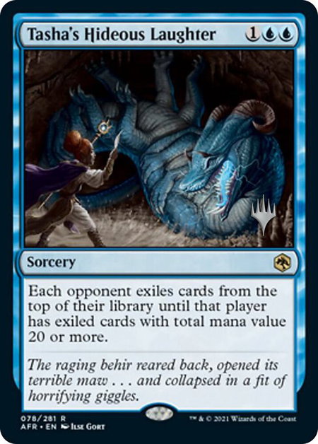 Tasha's Hideous Laughter - Promo Pack: Adventures in the Forgotten Realms Magic: The Gathering trading card