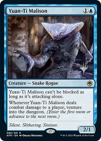 Yuan-Ti Malison - Promo Pack: Adventures in the Forgotten Realms (PPAFR) #86 - Rare Magic: The Gathering Trading Card